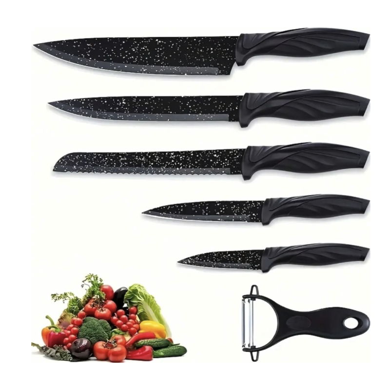 Ensemble de couteaux Kadirelli - 6 pièces - Noir